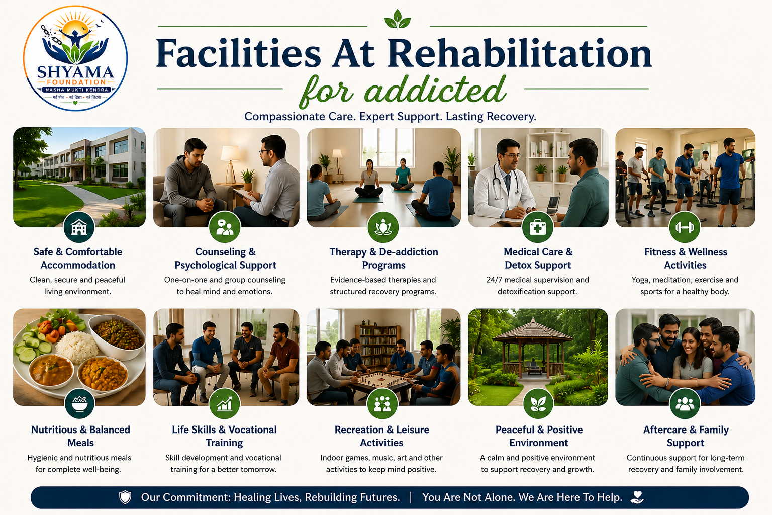 Facilities At Our Rehabilitation Centre